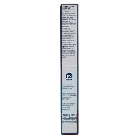 Veet Strisce Corpo Expert Pelli Sensibili 12 pezzi
